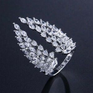 New Sterling silver luxury adjustable ring